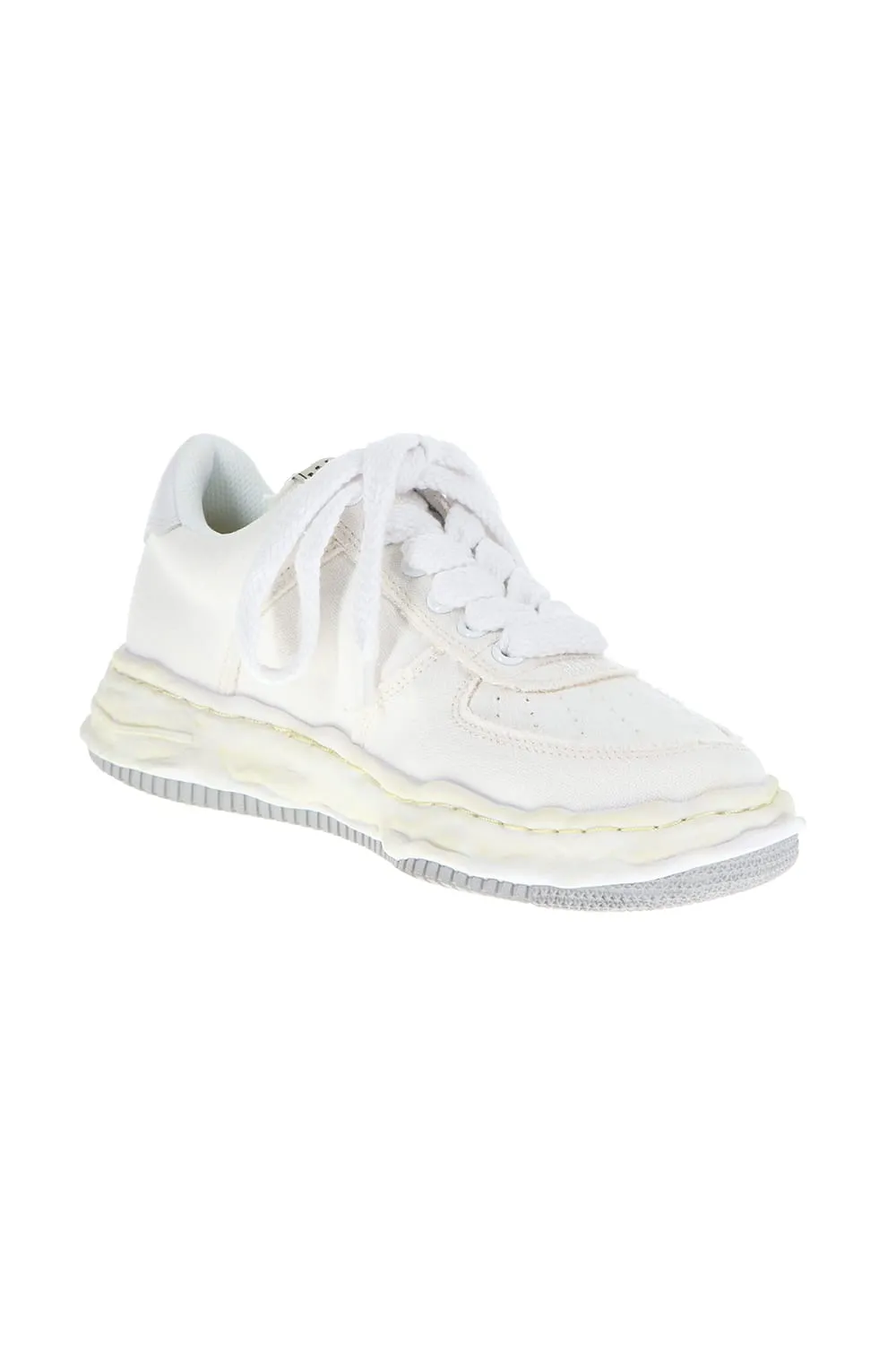 -WAYNE Low- Original sole washed canvas Low-Top sneakers White