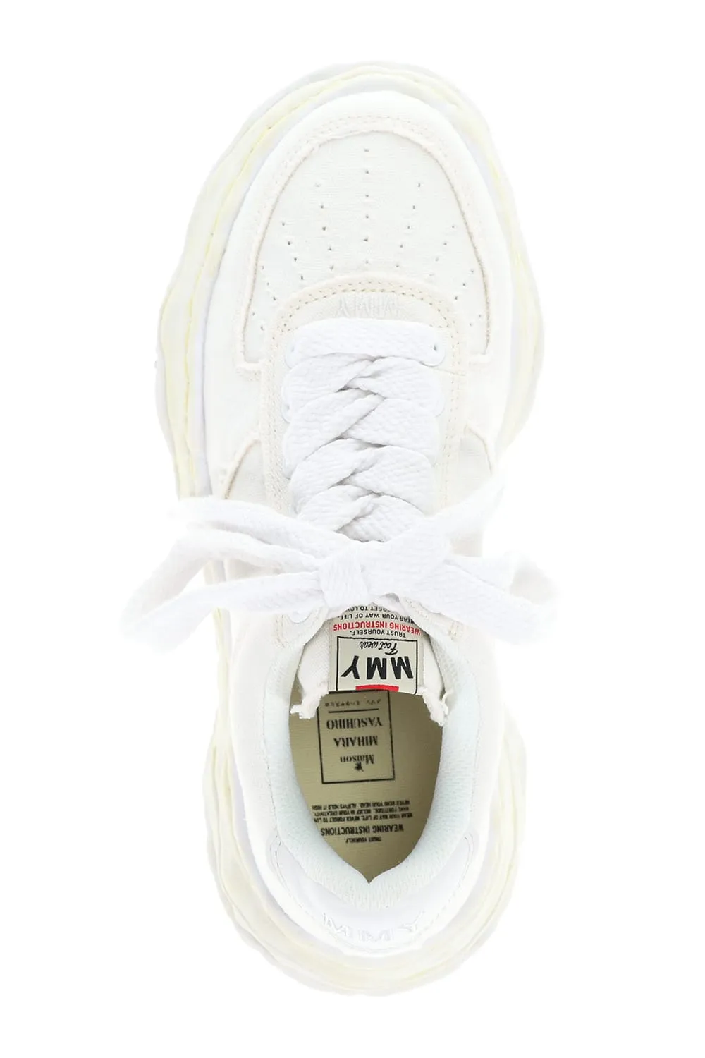 -WAYNE Low- Original sole washed canvas Low-Top sneakers White