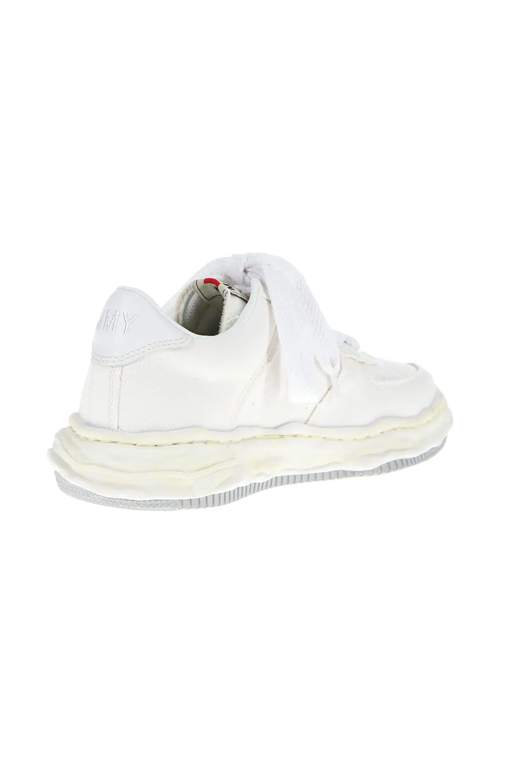 -WAYNE Low- Original sole washed canvas Low-Top sneakers White