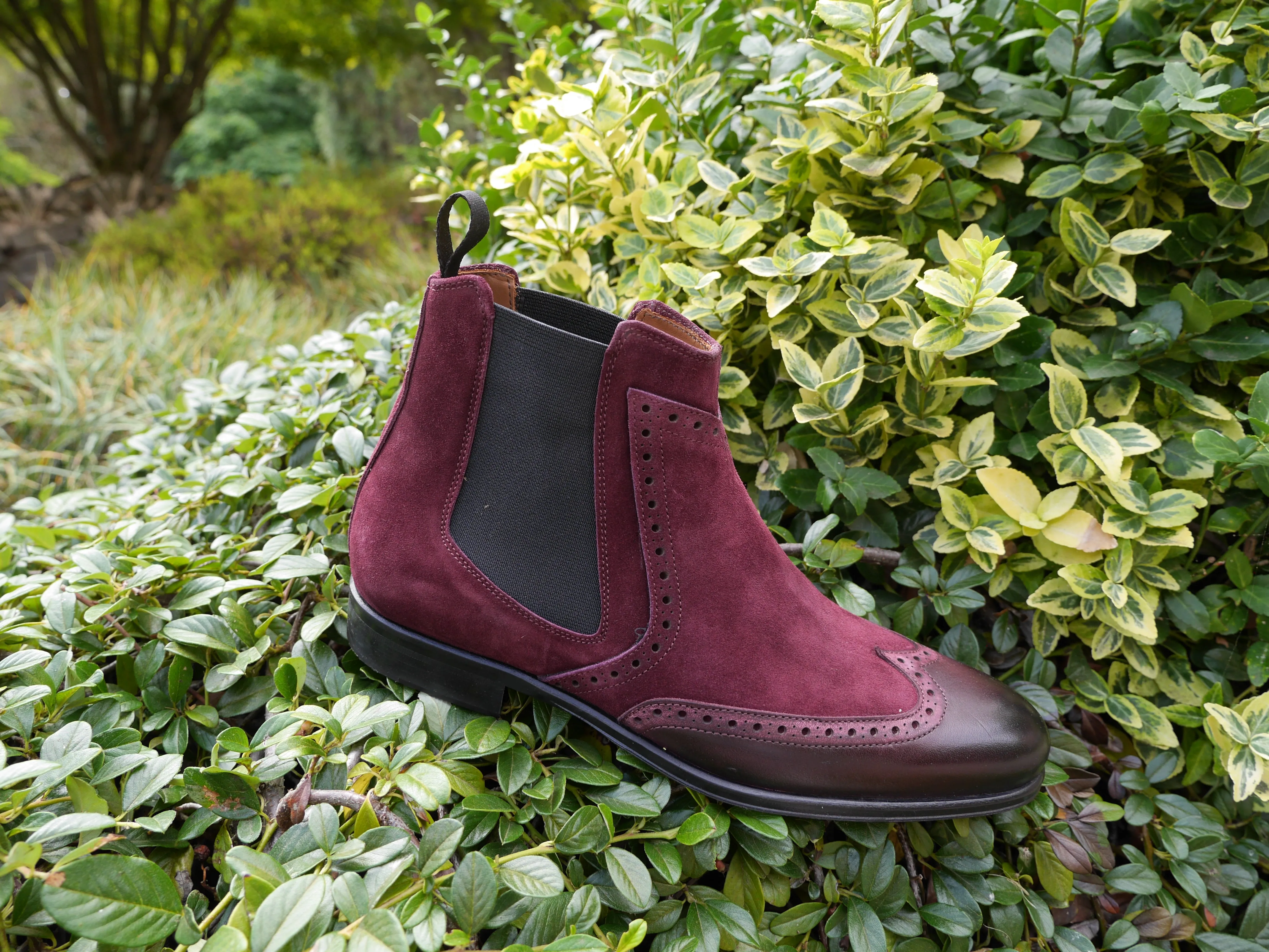 1142 - Bitols Suede Bordeaux
