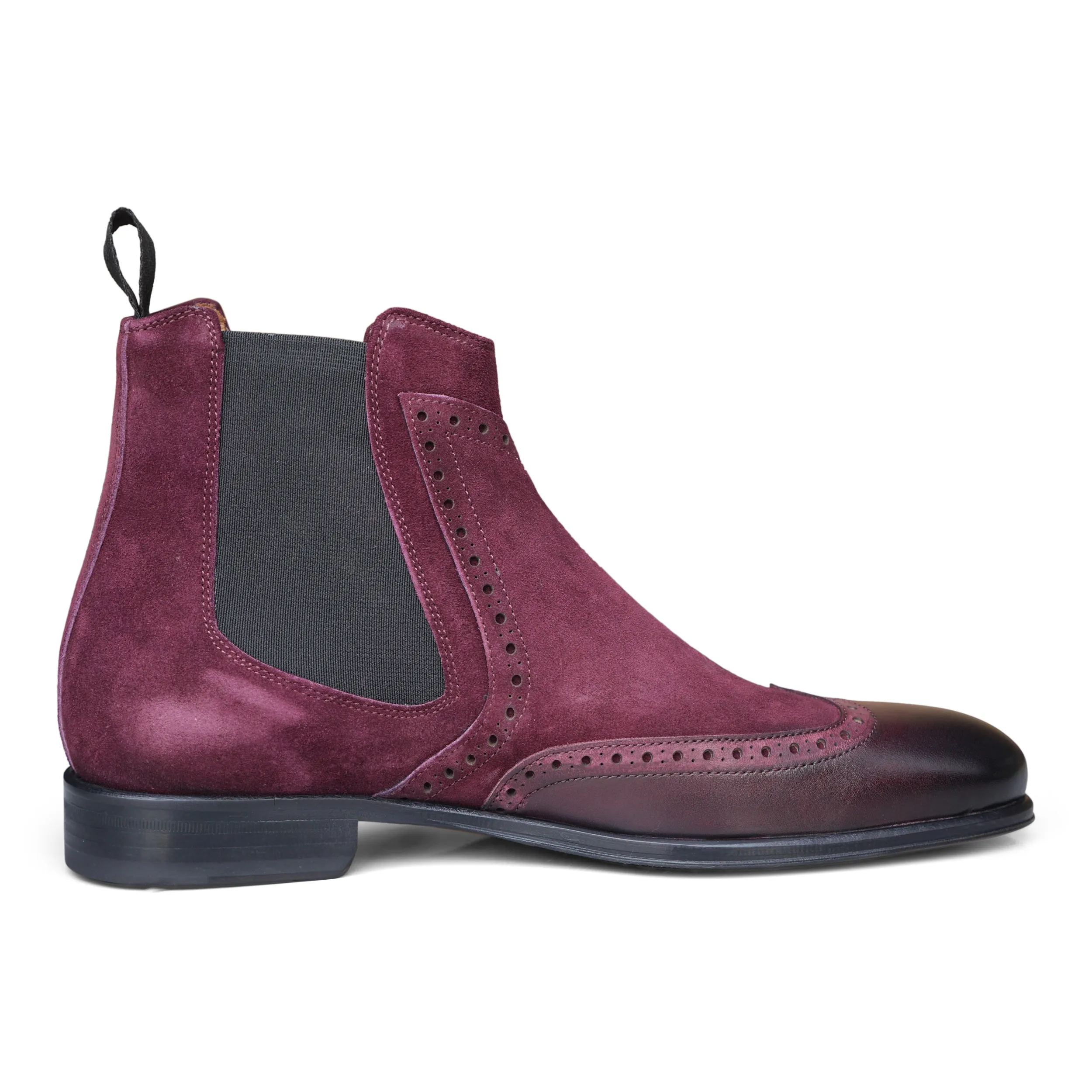 1142 - Bitols Suede Bordeaux