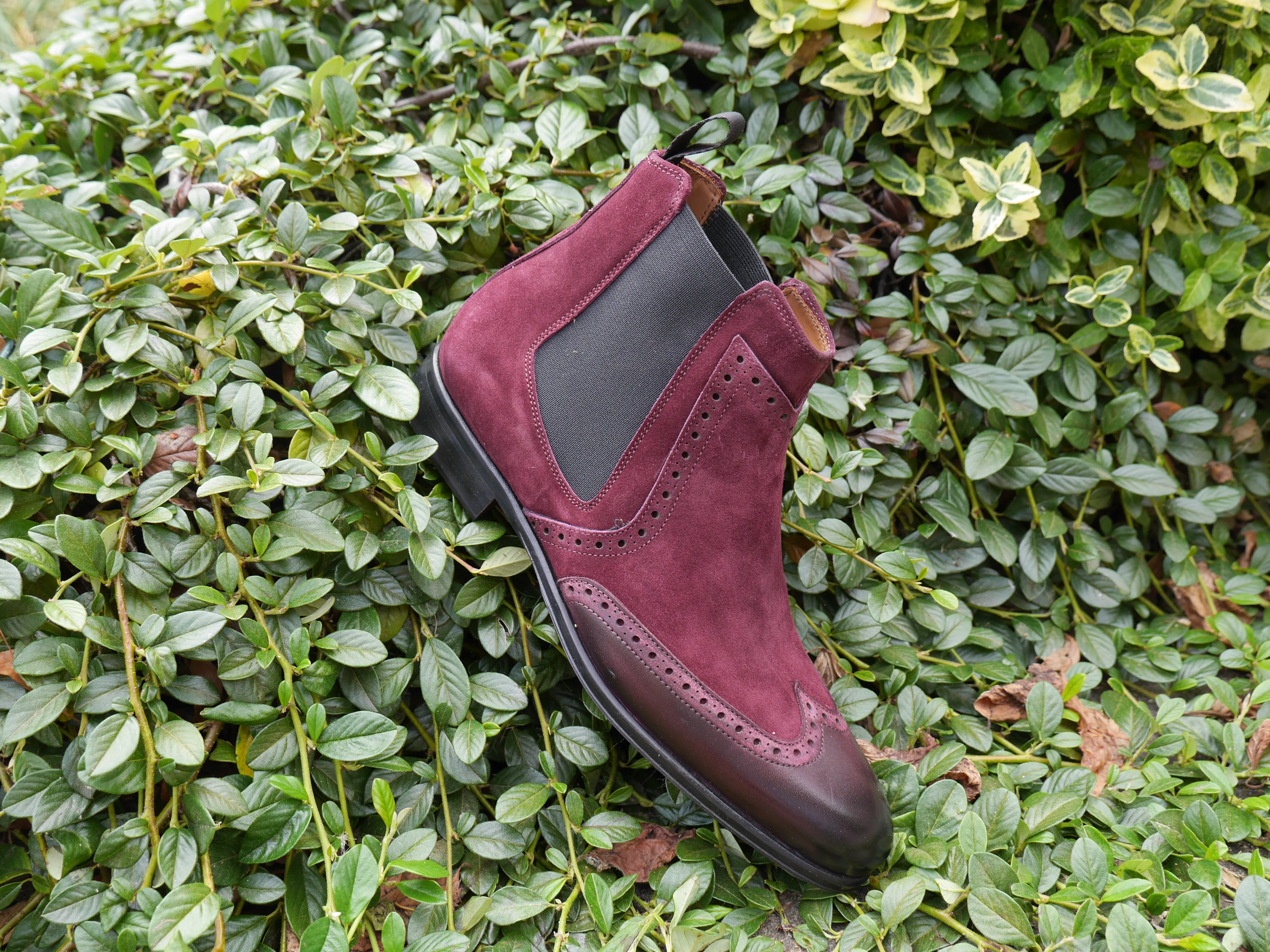 1142 - Bitols Suede Bordeaux