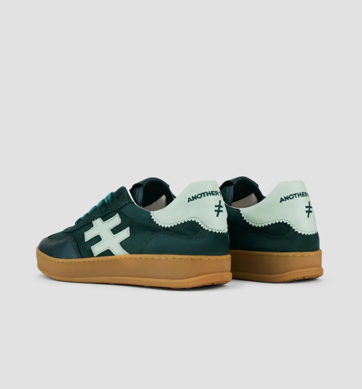 Another Trend - A032v620 Green Laced Trainer