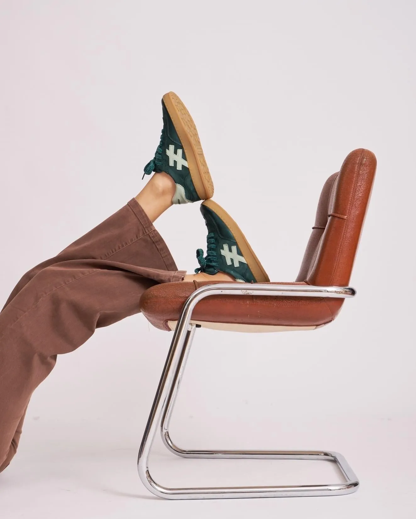 Another Trend - A032v620 Green Laced Trainer