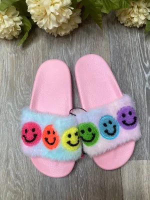 BAR Smile Fur Slides