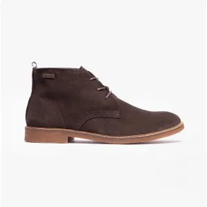 Barbour SONORAN Mens Suede Desert Boots Choco Suede