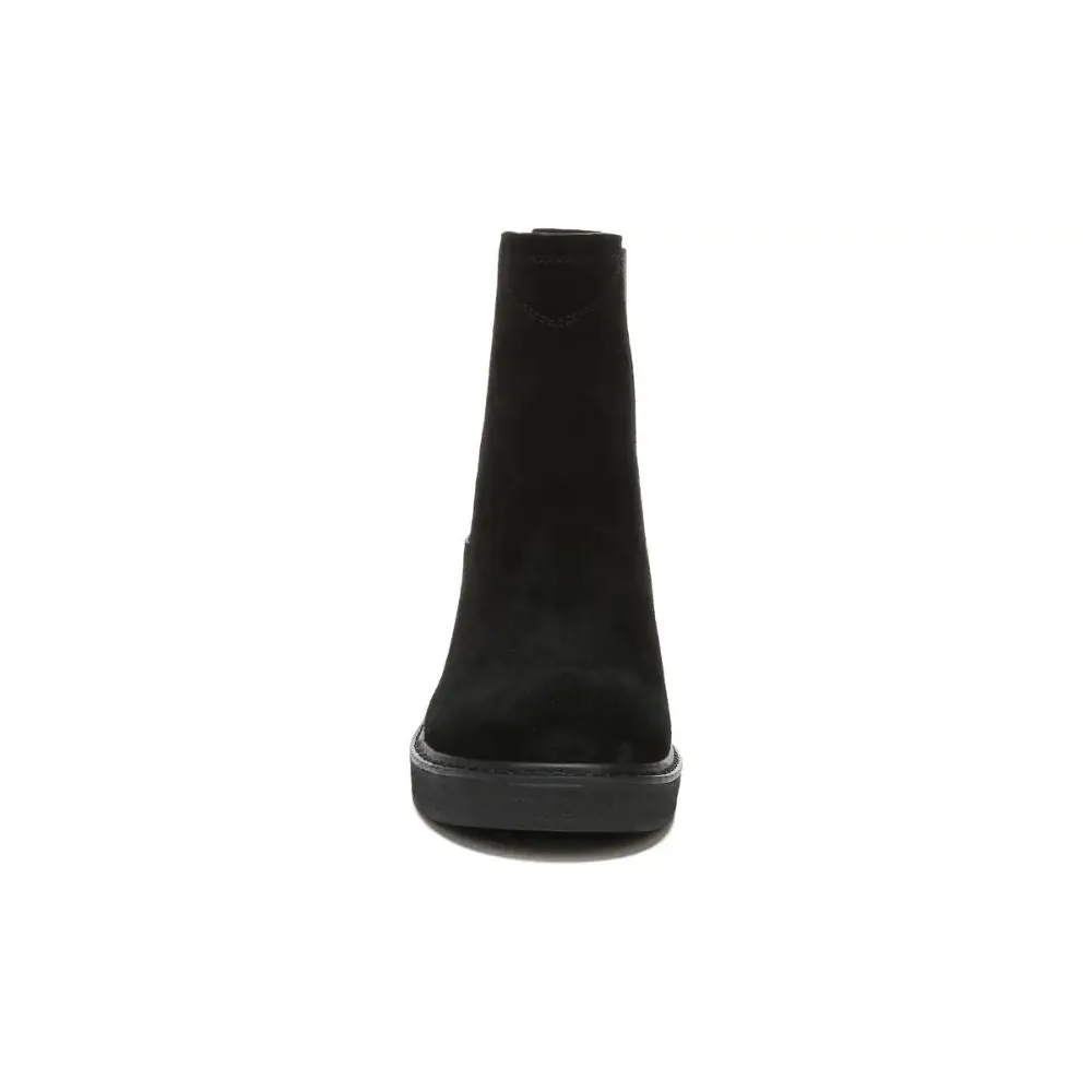 Bellina Black Suede Franco Sarto Ankle Boots