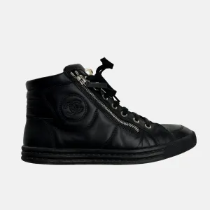 Black High Top Sneakers - 7