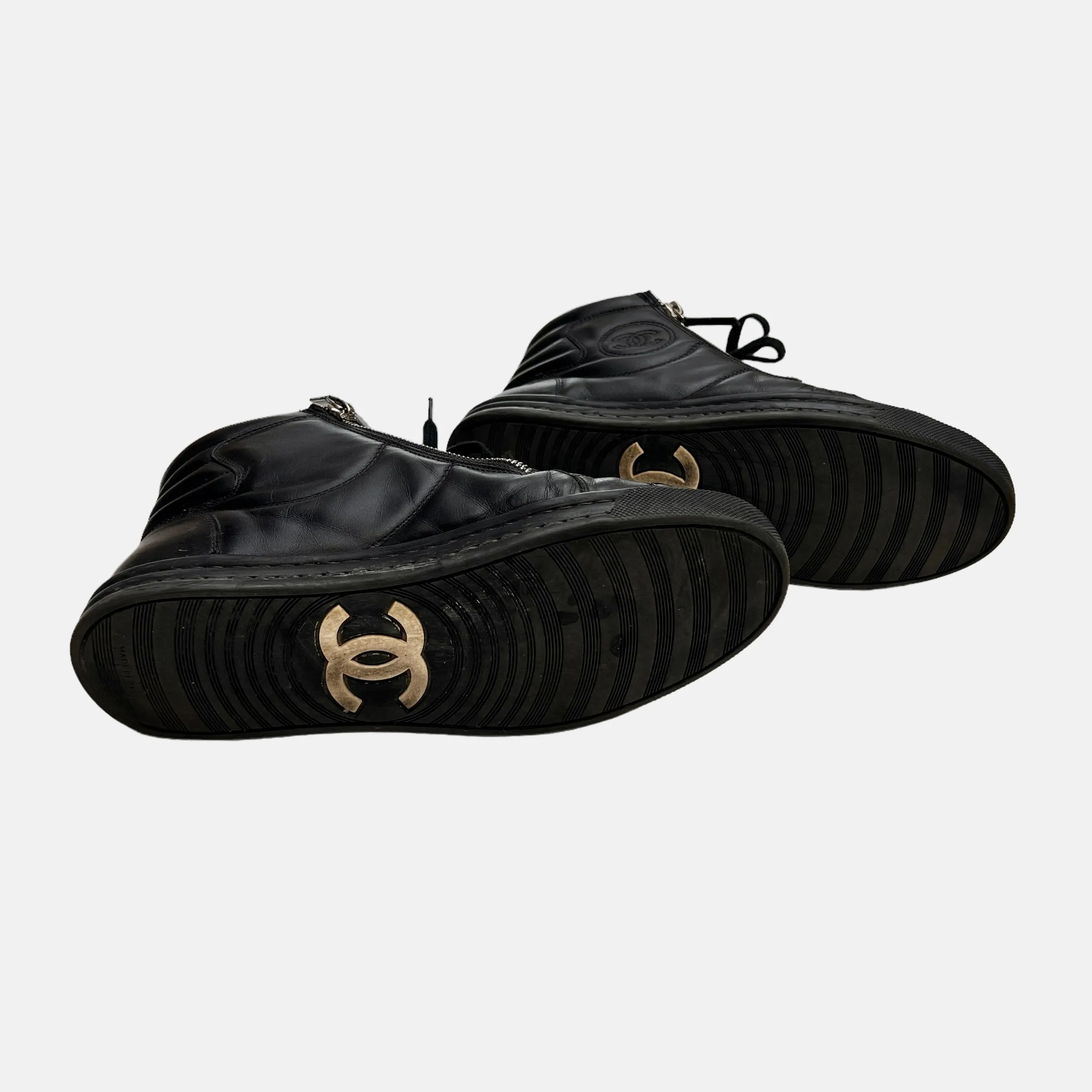 Black High Top Sneakers - 7