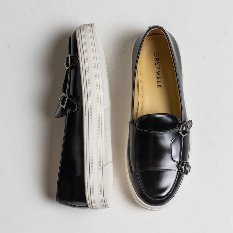 Casper Monk style Loafer - Black