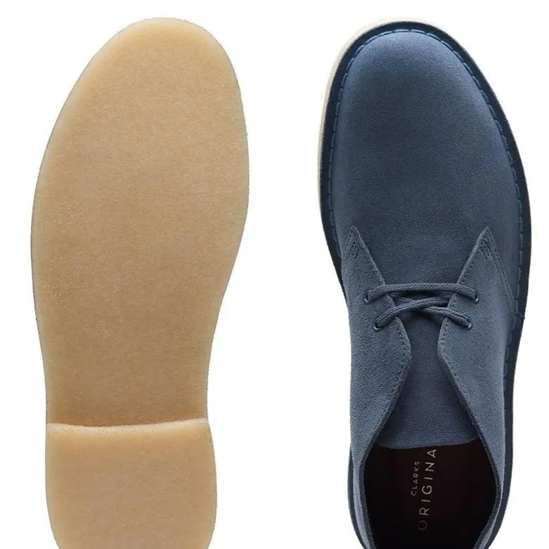 Clarks Originals Desert Boot - Deep Blue Suede