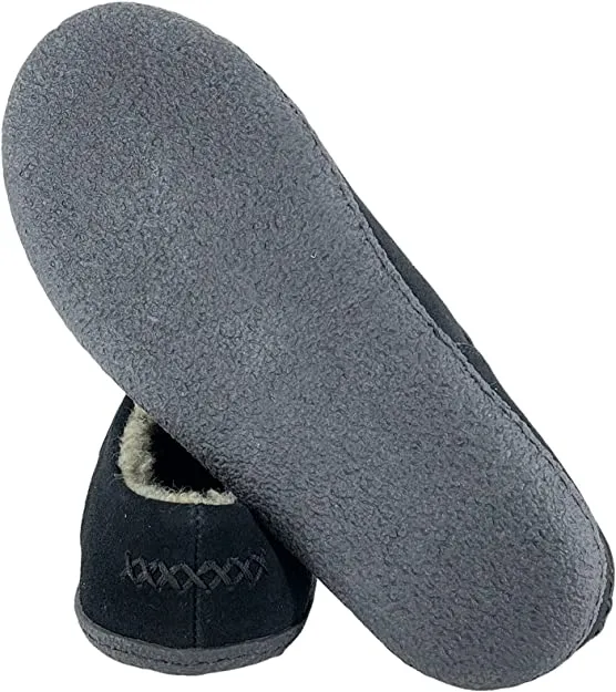 Clarks Perforated Suede Warm Plush Sherpa Lining Indoor Outdoor House Slippers