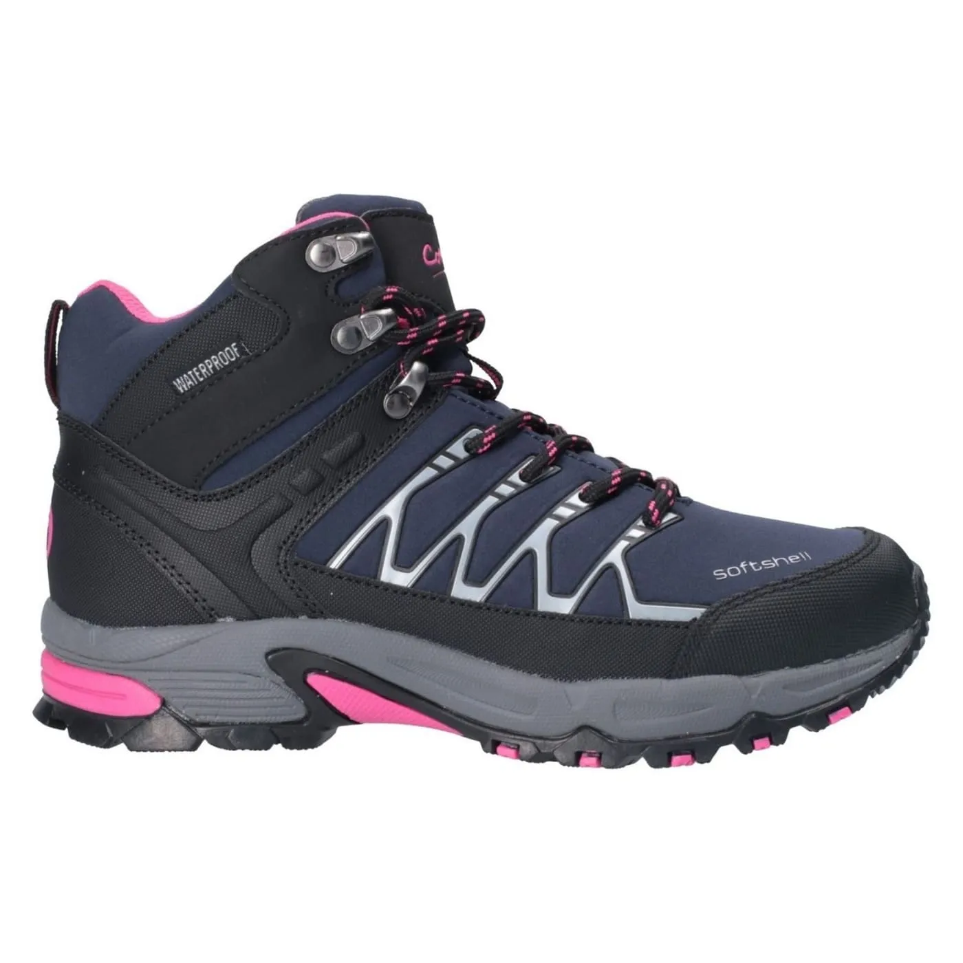Cotswold Abbeydale Mid Navy Ladies Softshell/PU/Rubber/TPU Hikers