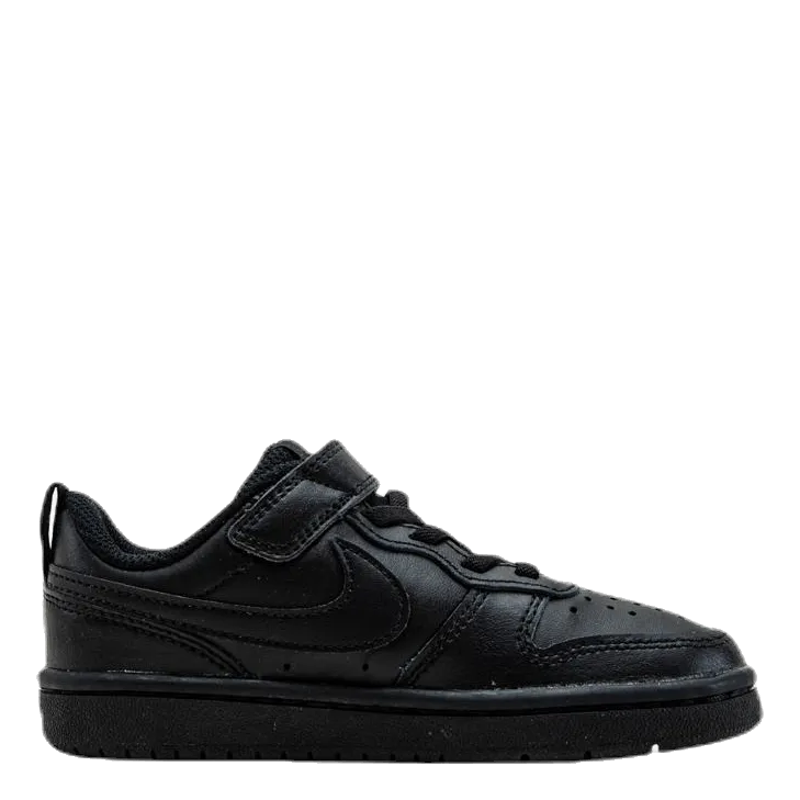 Court Borough Low 2 Little Kids' Shoes BLACK/BLACK-BLACK