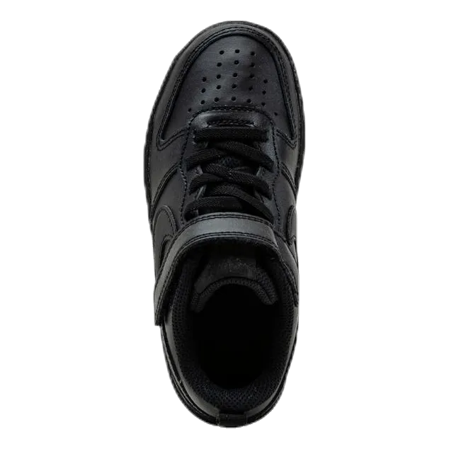 Court Borough Low 2 Little Kids' Shoes BLACK/BLACK-BLACK