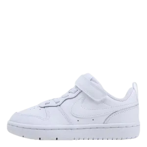 Court Borough Low 2 Little Kids' Shoes WHITE/WHITE-WHITE