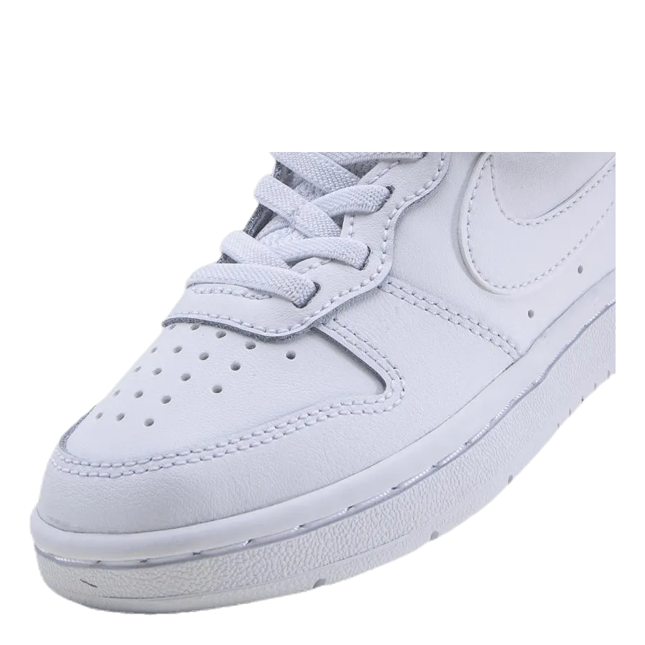 Court Borough Low 2 Little Kids' Shoes WHITE/WHITE-WHITE