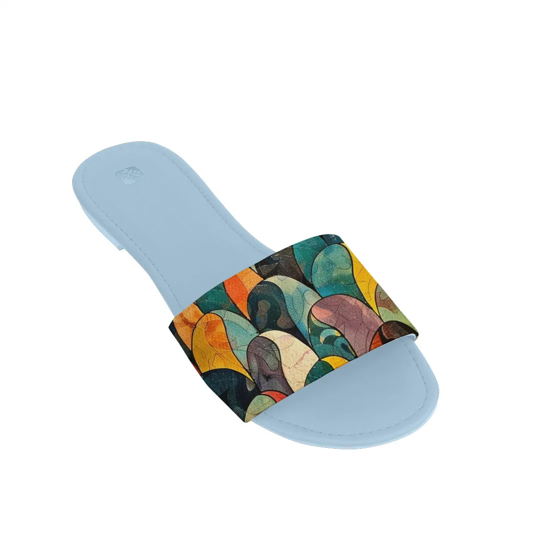 Cozy Bliss Slipper Colorful Feathers
