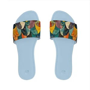Cozy Bliss Slipper Colorful Feathers