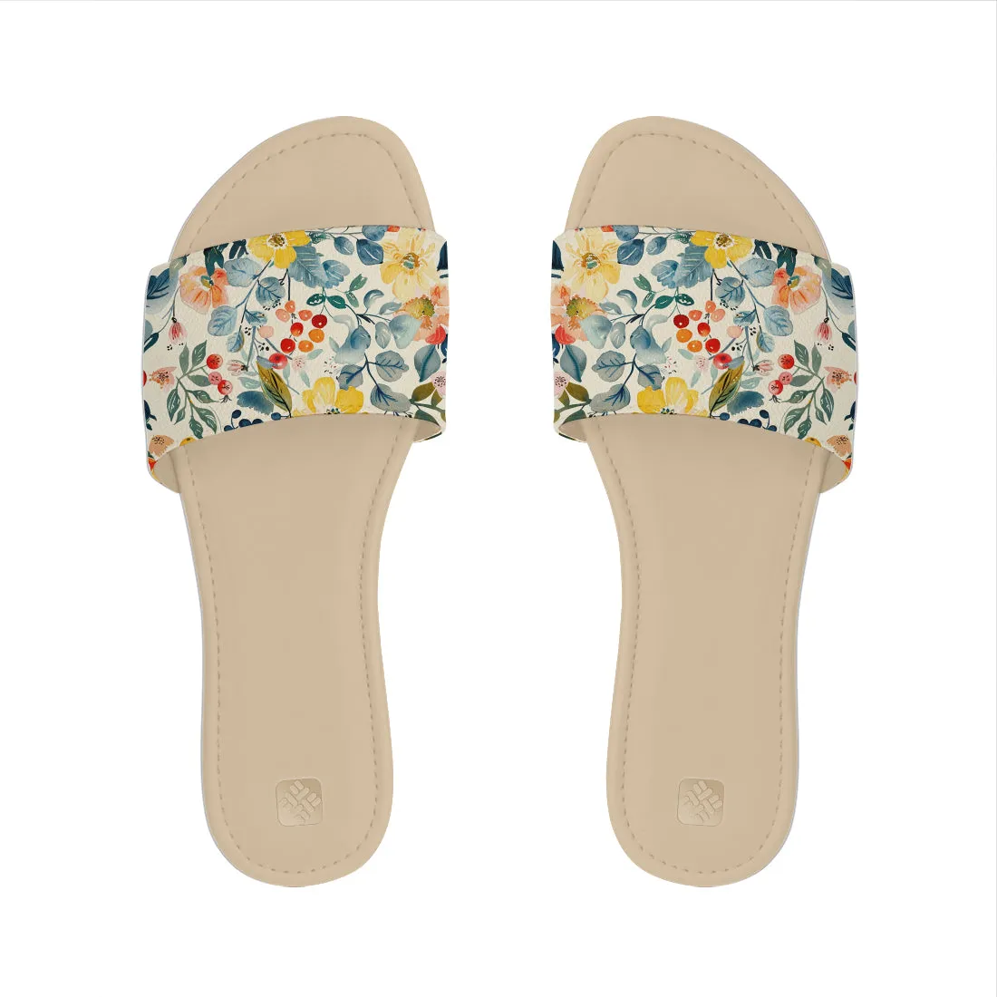 Cozy Bliss Slipper Midnight Floral Elegance