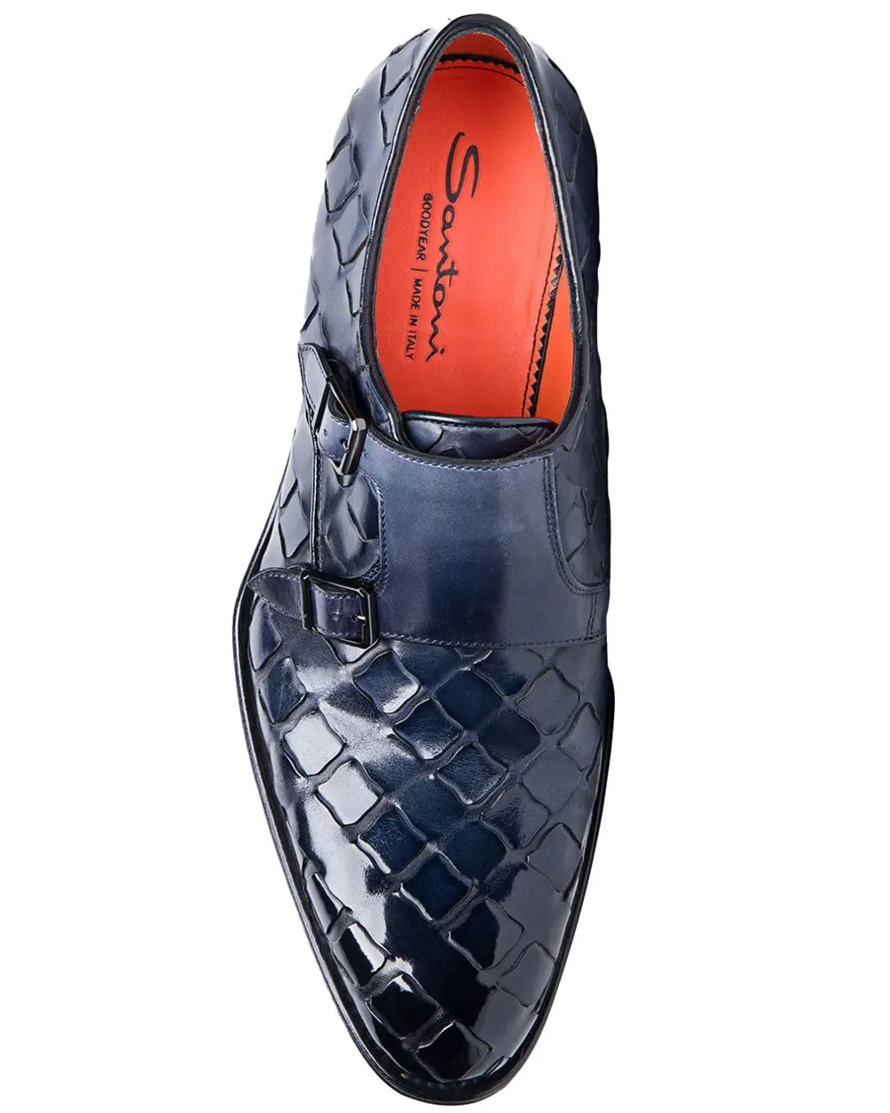 Dizzier Double Monk Strap in Blue