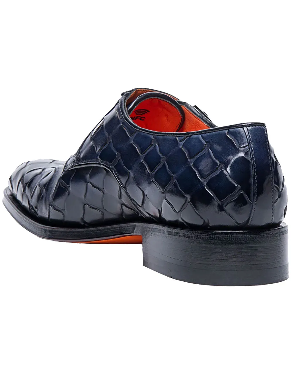 Dizzier Double Monk Strap in Blue