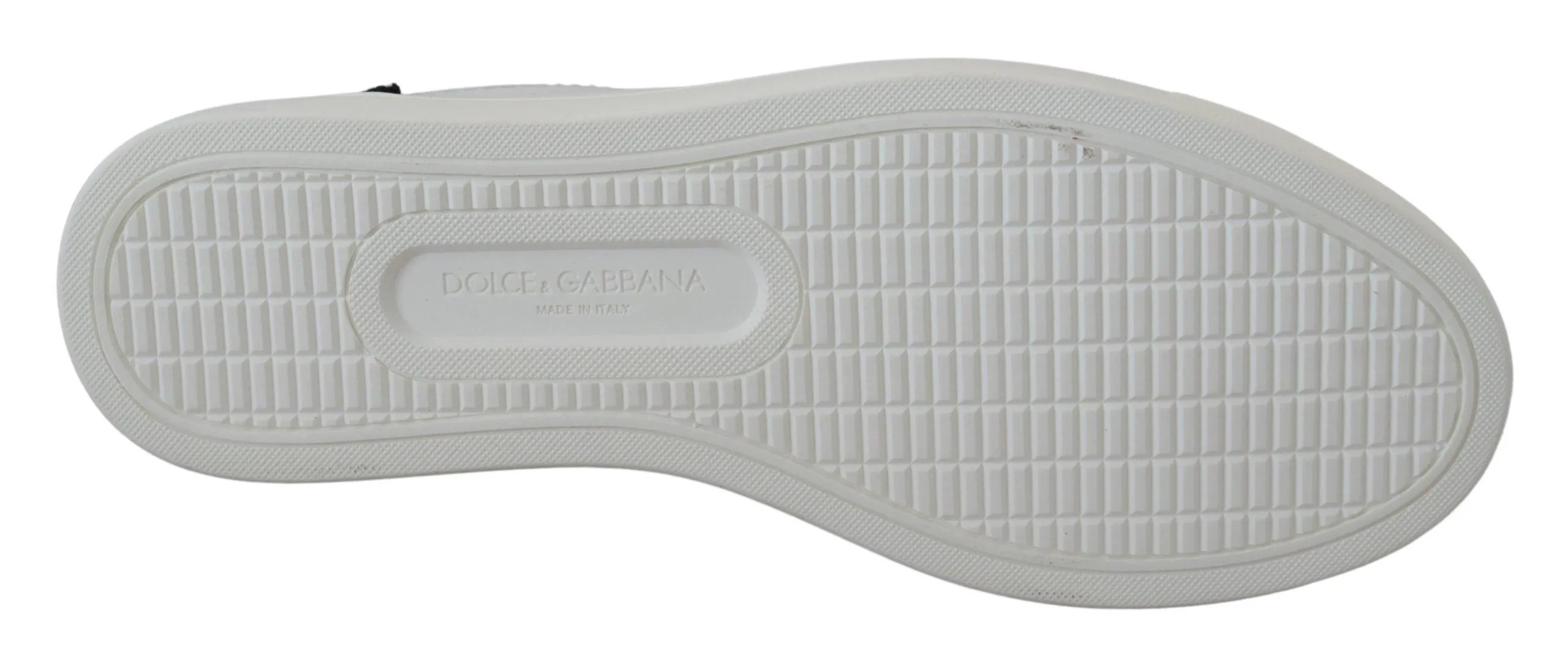 Dolce & Gabbana White Black Women Classic Sneakers Shoes