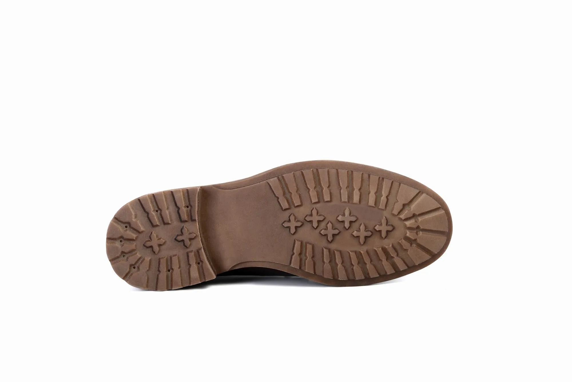 FOOT FEDERATION CHUKKA PLAIN-TOE MID-TOP MENS BOOT BROWN