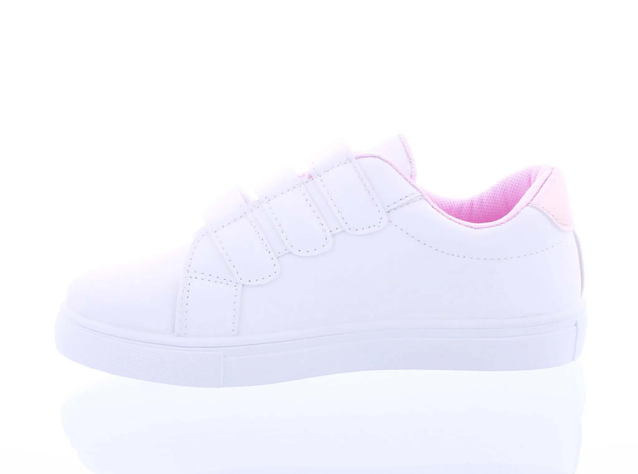 Girls Hearts Velcro Strap Sneaker