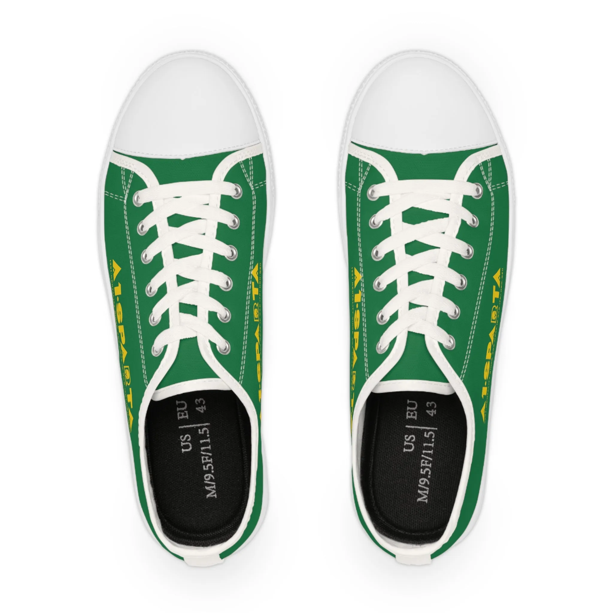Green A1-Sparta Men's Low Top Sneakers