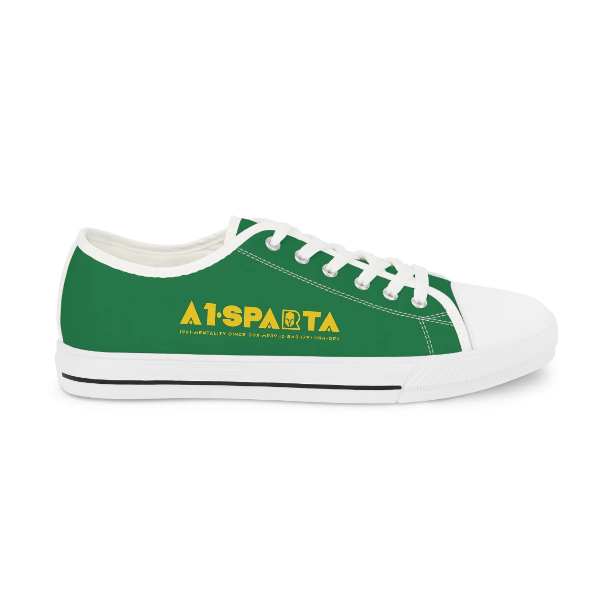 Green A1-Sparta Men's Low Top Sneakers