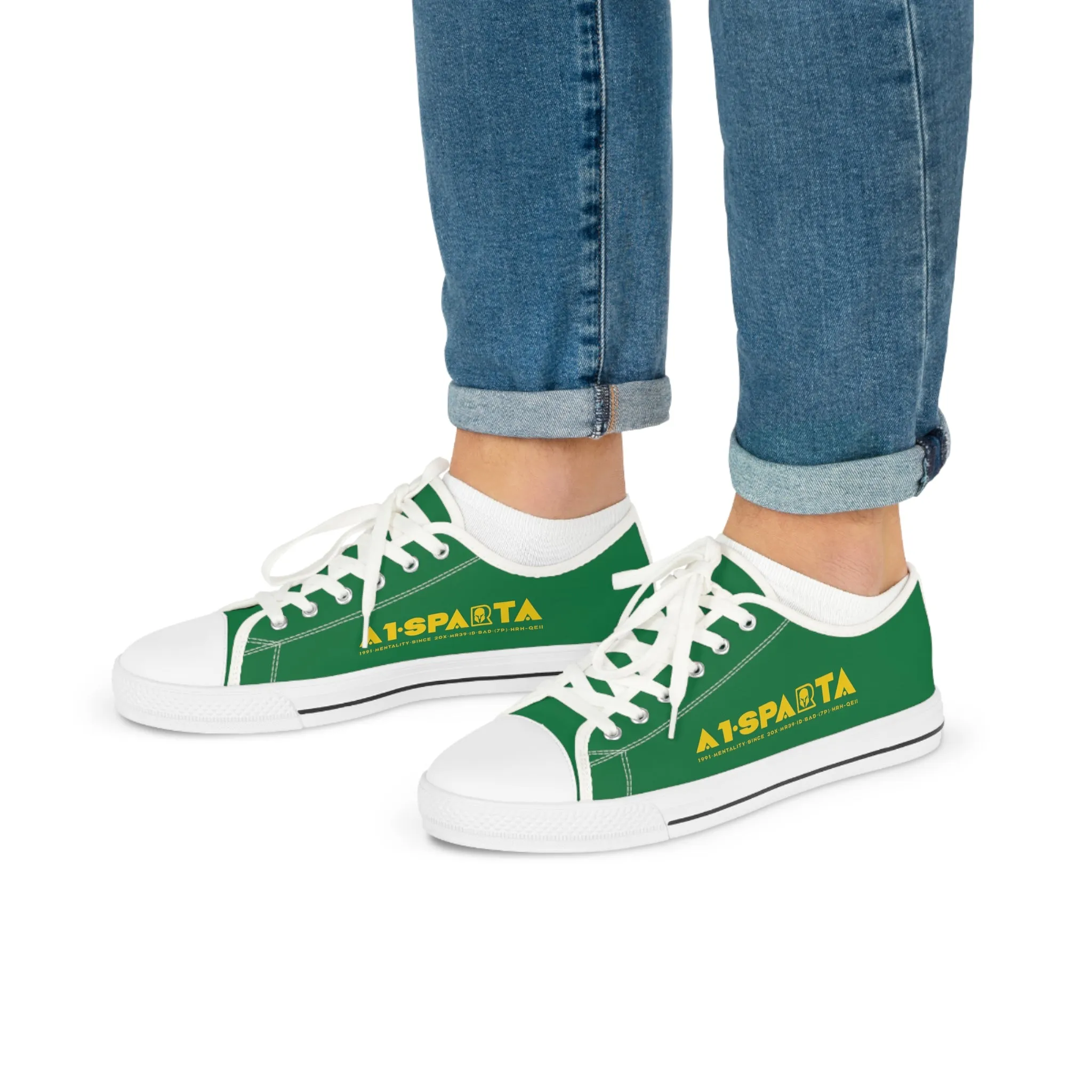 Green A1-Sparta Men's Low Top Sneakers