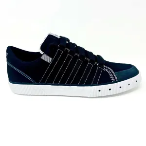 K-Swiss Gowmet Low VNZ Canvas Black White Mens Casual Sneakers 01731002