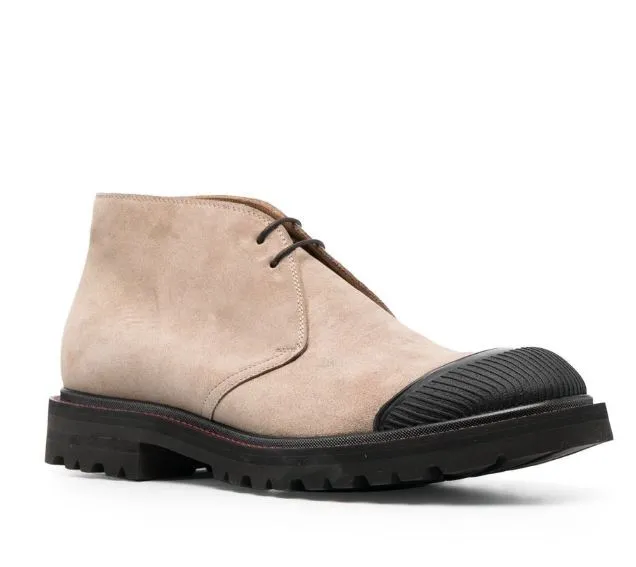 lace-up suede desert boots