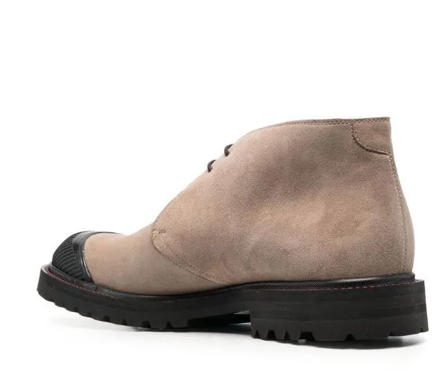 lace-up suede desert boots