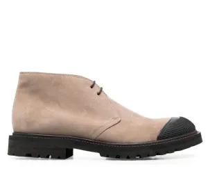 lace-up suede desert boots