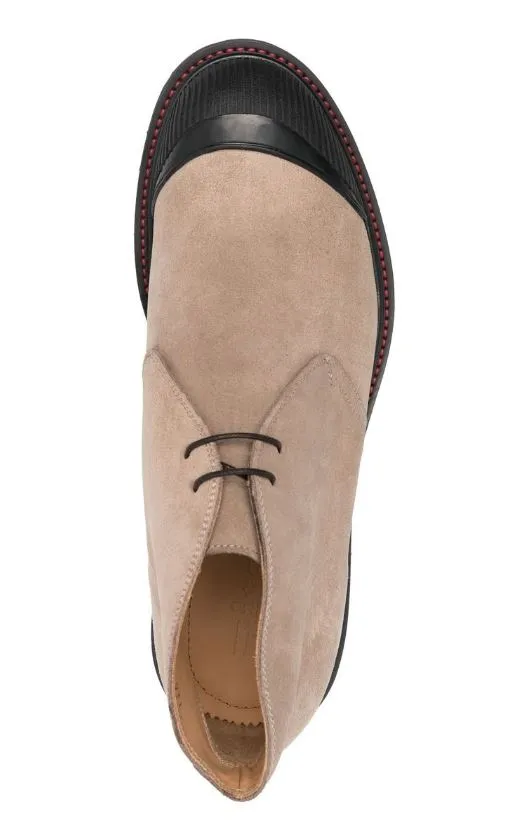 lace-up suede desert boots