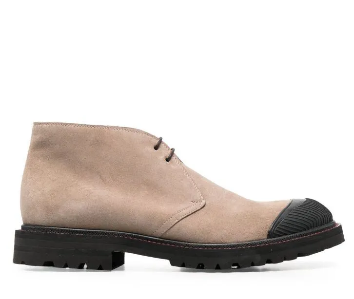 lace-up suede desert boots