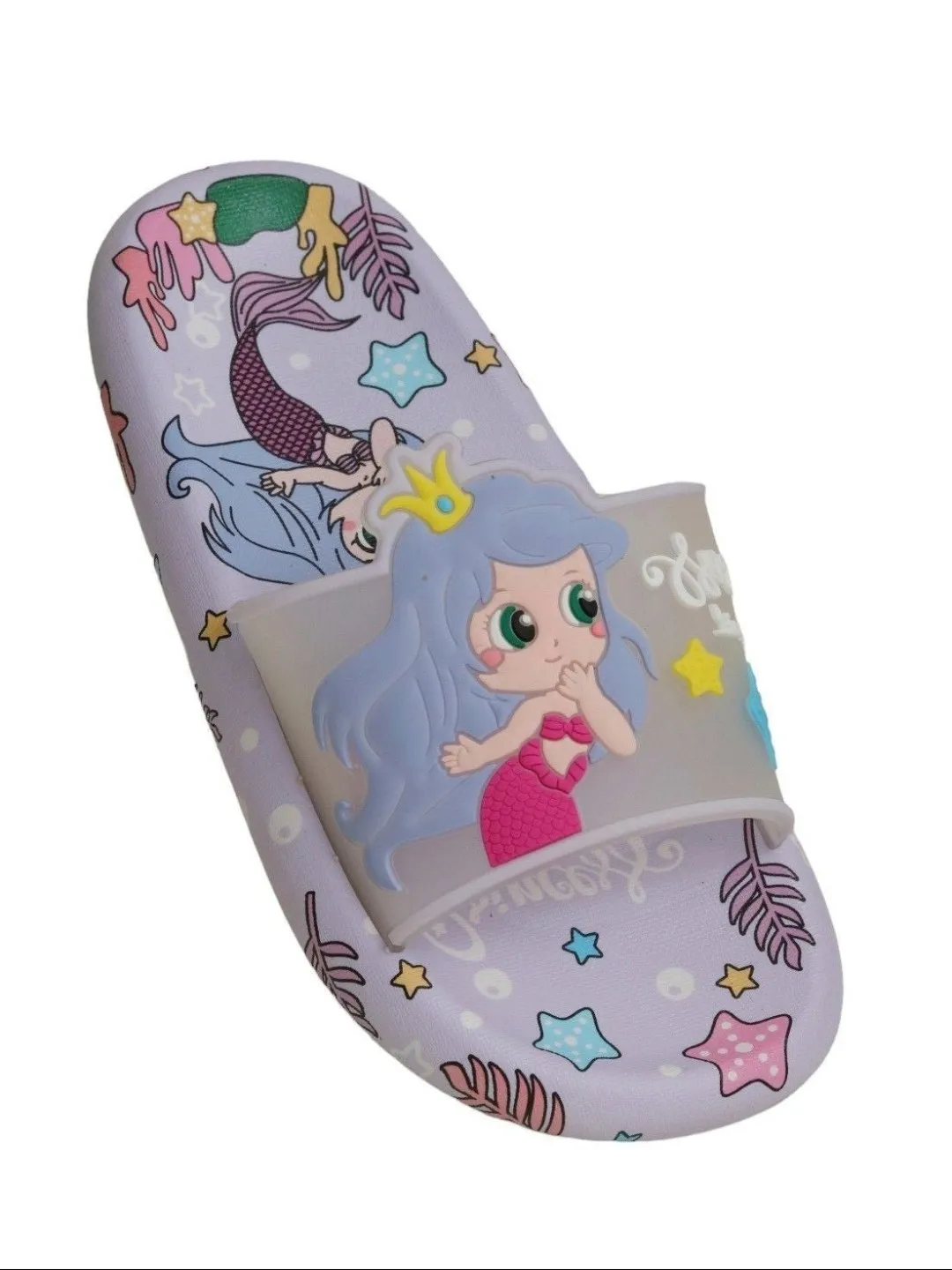 Lavender Mermaid Princess Slides With Magical Design For Girls