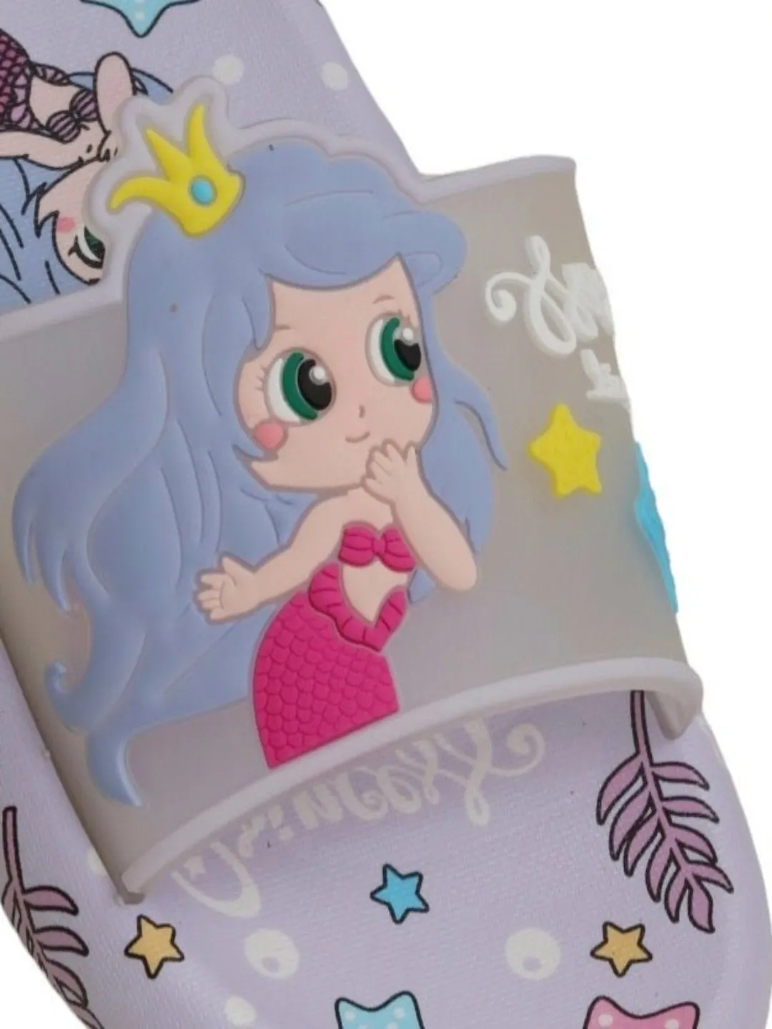Lavender Mermaid Princess Slides With Magical Design For Girls