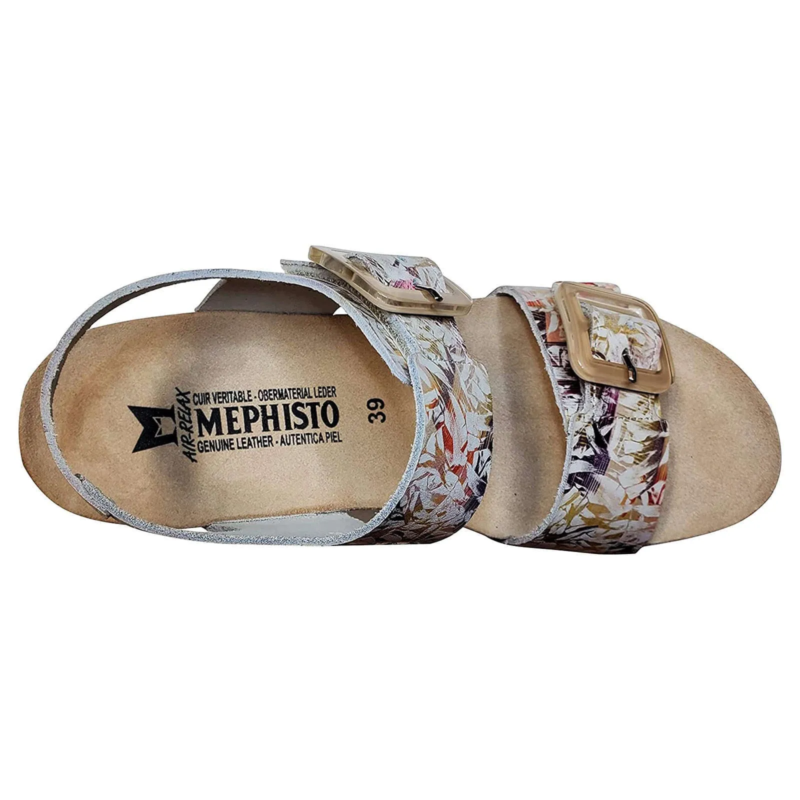 Lissia Printed Leather Women's Wedge Sandals