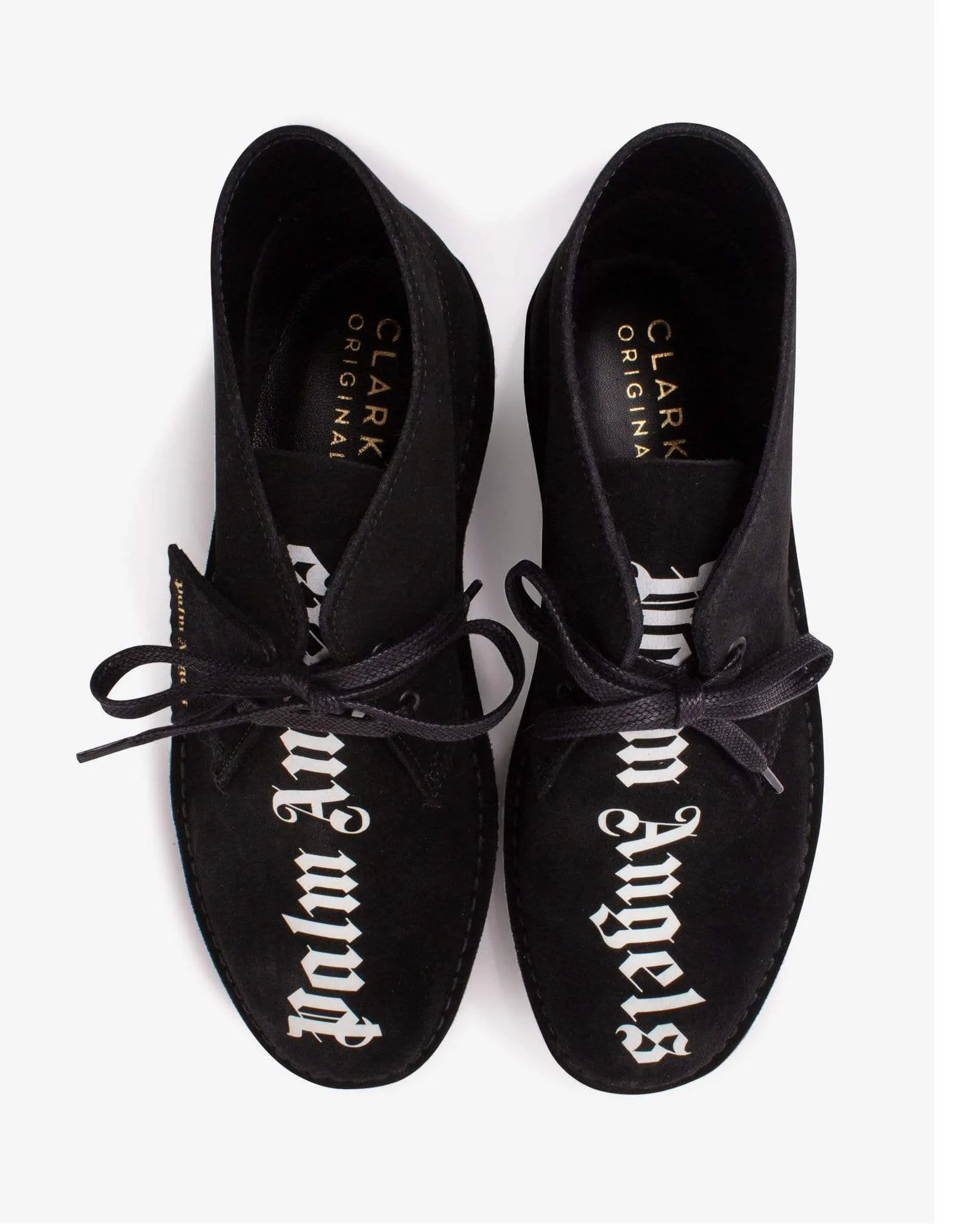 Palm Angels x Clarks Black Suede Desert Boots