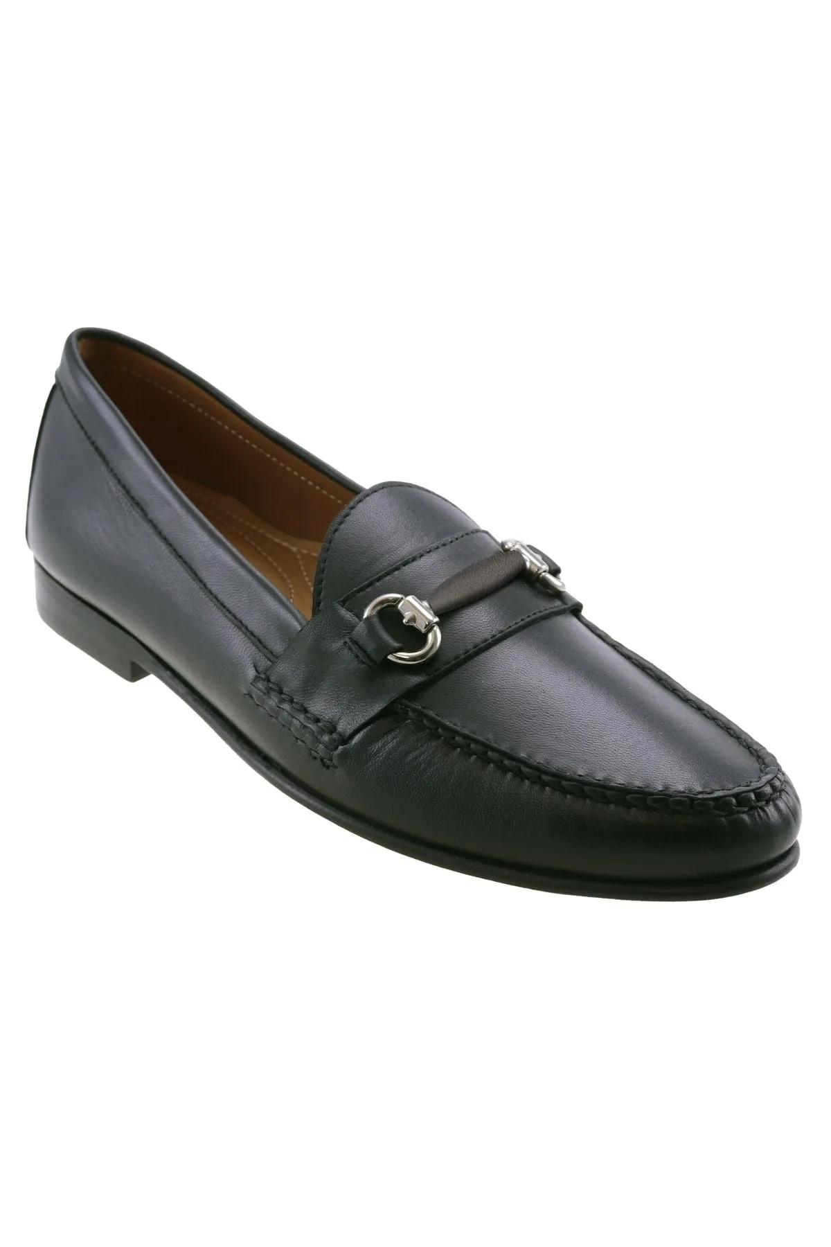Preston Interchangeable 'Bridge Bits®' Loafer in Black Sheepskin by T.B. Phelps