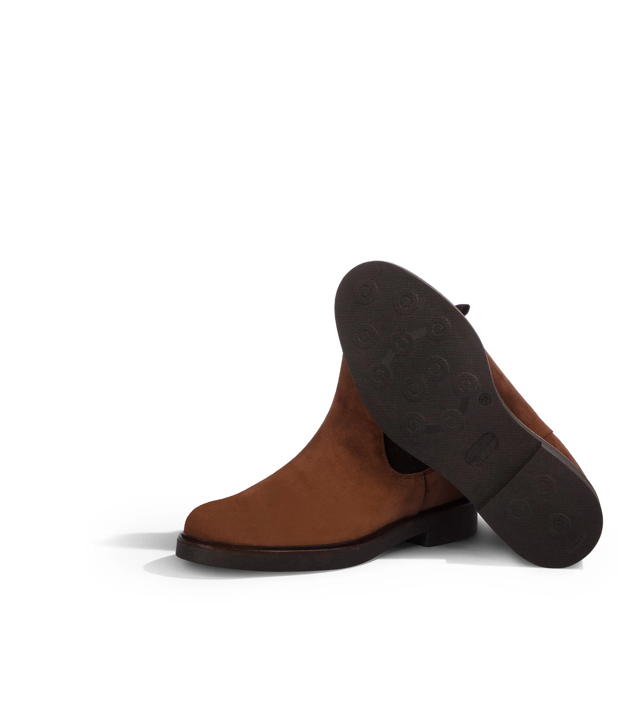 Rust suede Chelsea boots