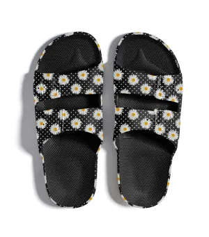 Slippers Freedom Moses Daisy Dot Black