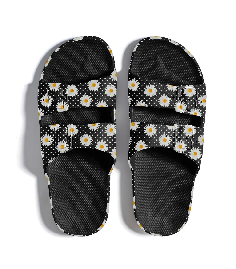 Slippers Freedom Moses Daisy Dot Black
