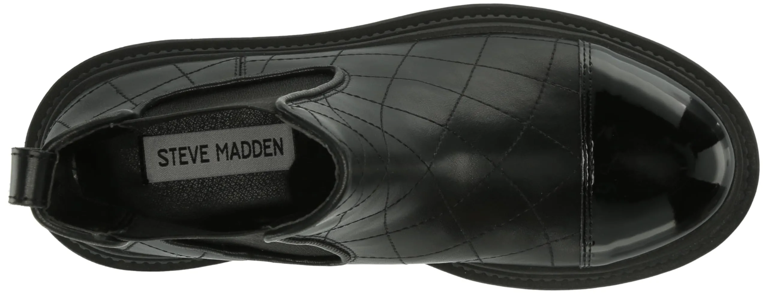 Steve Madden Mayslie Black Multi Fashion Pull On Casual Chelsea Ankle Boots