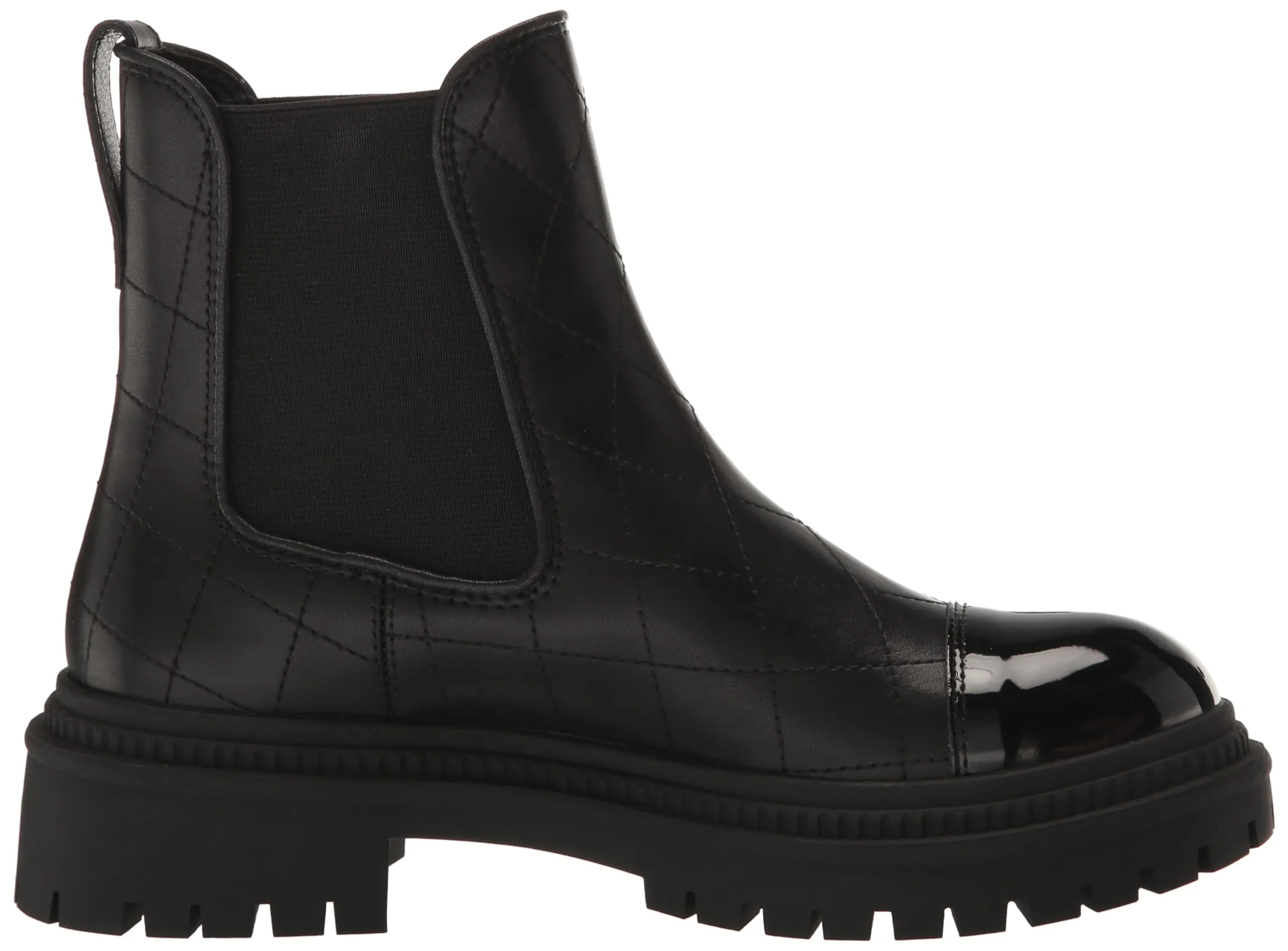 Steve Madden Mayslie Black Multi Fashion Pull On Casual Chelsea Ankle Boots