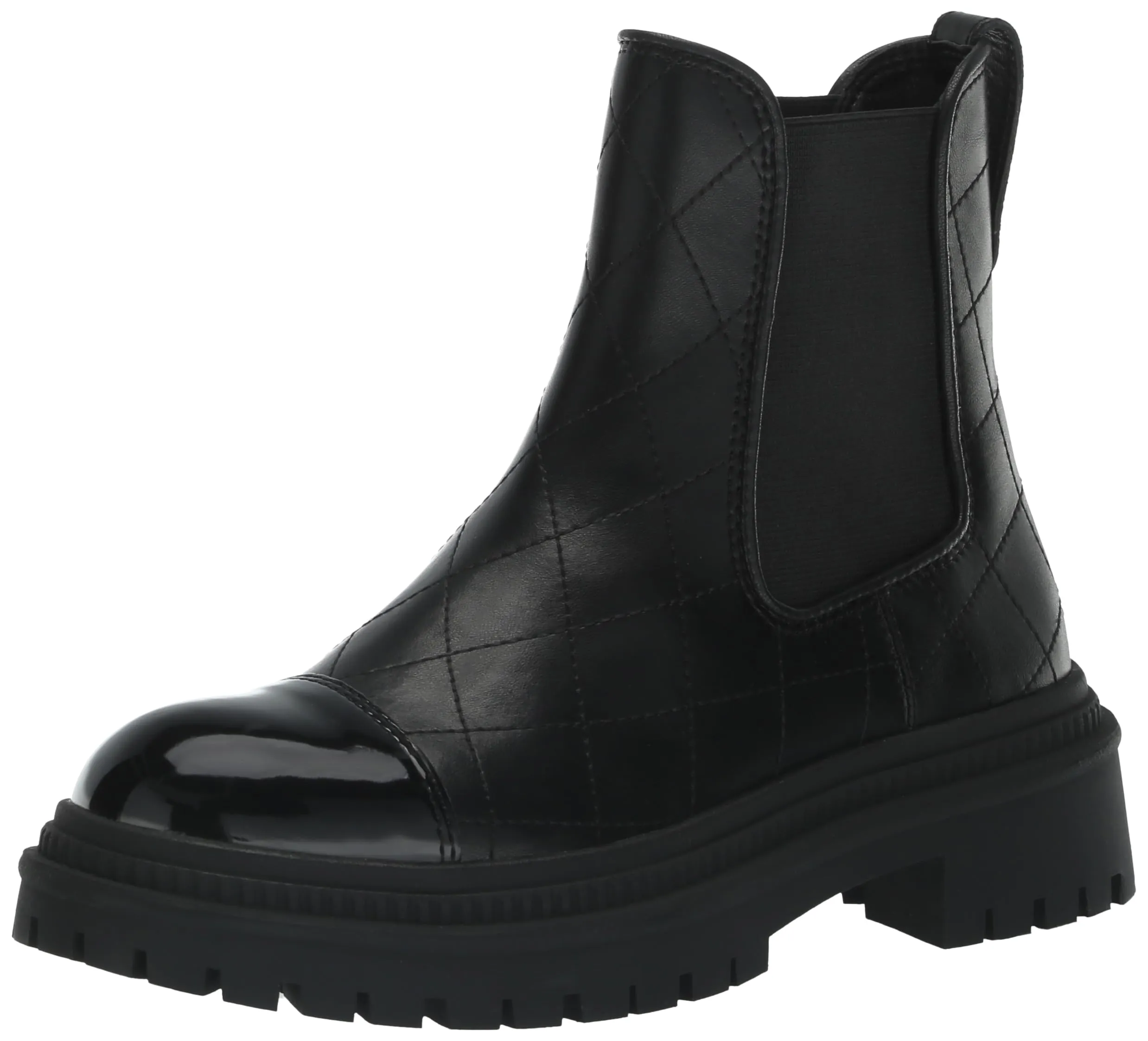 Steve Madden Mayslie Black Multi Fashion Pull On Casual Chelsea Ankle Boots