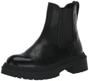 Steve Madden Mayslie Black Multi Fashion Pull On Casual Chelsea Ankle Boots